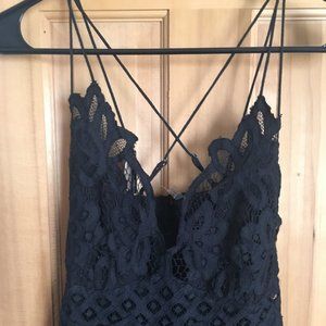 Stunning black lace Free People dress